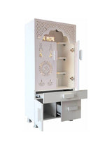 Premium Wall-Carved Pooja Mandir With Storage
