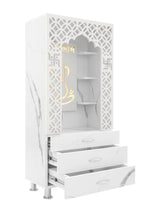 Modern Open-Front Pooja Mandir