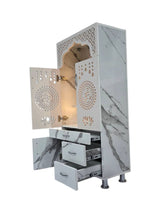 Premium Marble-Finish Pooja Mandir with LED