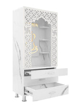 Modern Open-Front Pooja Mandir